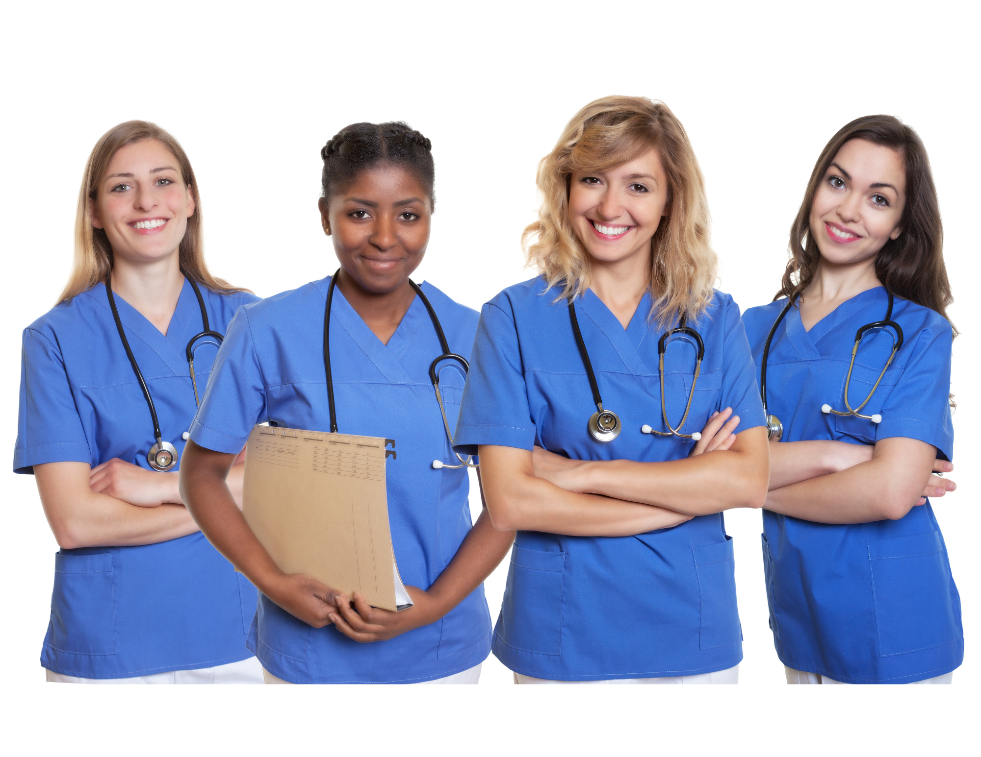 Stock photo of a group of nurses.