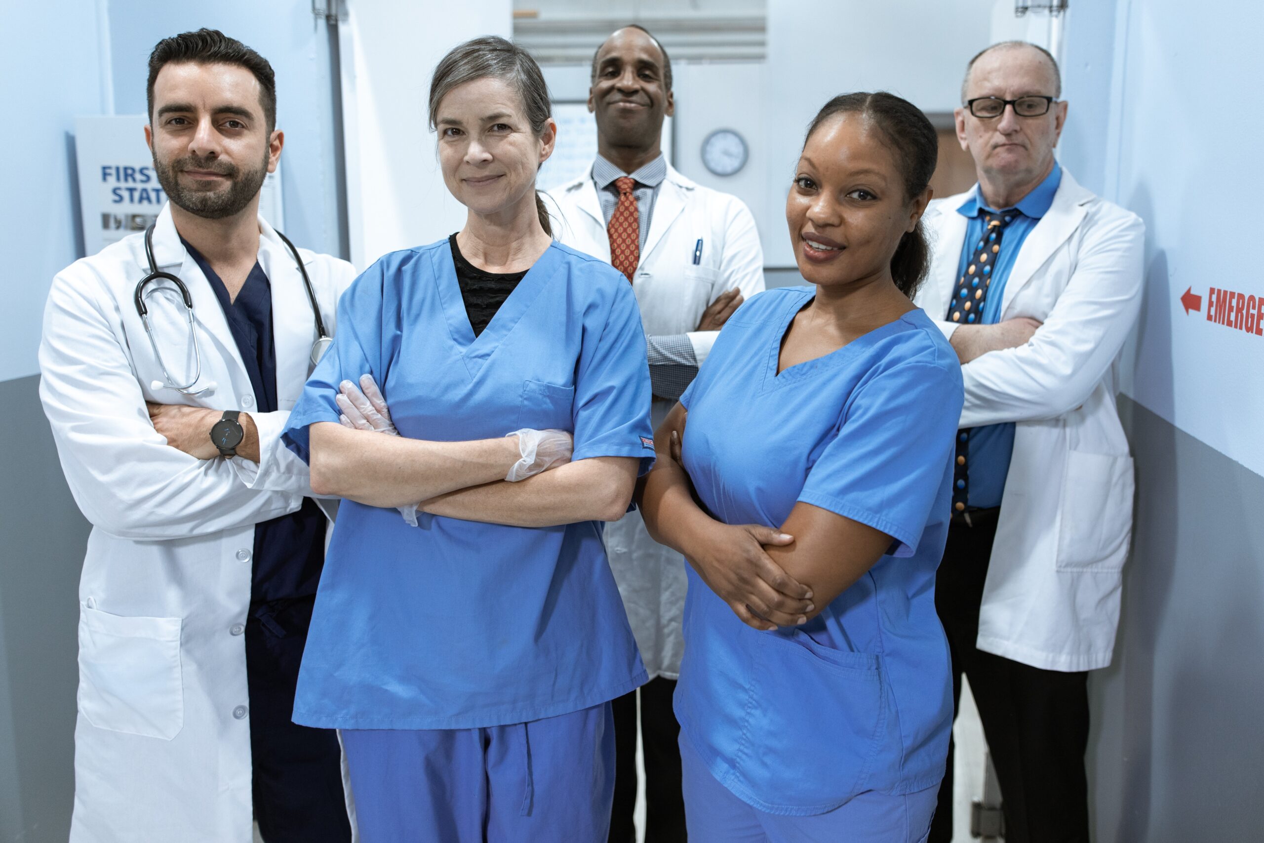 This is a generic stock photo of a group of nurses, courtesy of pexels.com. This is representative of a staffing mix for a clinic, which is discussed in the article.